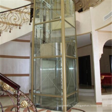 Ascenseur de cabine en verre Petit intérieur extérieur Villa Accueil Ascenseur